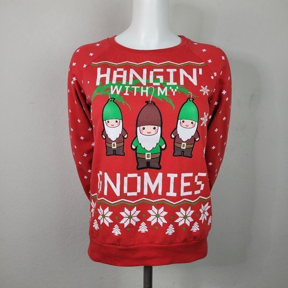 Freeze "Hanging With My Gnomies"‎ Ugly Christmas Sweatshirt
